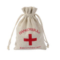 Wholesale Recyclable Canvas Cotton Drawstring Bag Silk-screen Printed Custom Logo Hangover Recovery Gift Natural Color MegaBDM