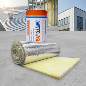 Australia Market AS/NZS 1530.1 Metal Building Roof Fiberglass Insulation Blanket R1.3 Fiber Glass Wool Roll with Aluminium Foil