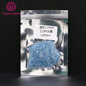 Lab Created 0.9 MM to 3 MM All Sizes Loose Spinel Gemstone 119# Blue Round Shape Synthetic Spinel Stones for Wax Setting