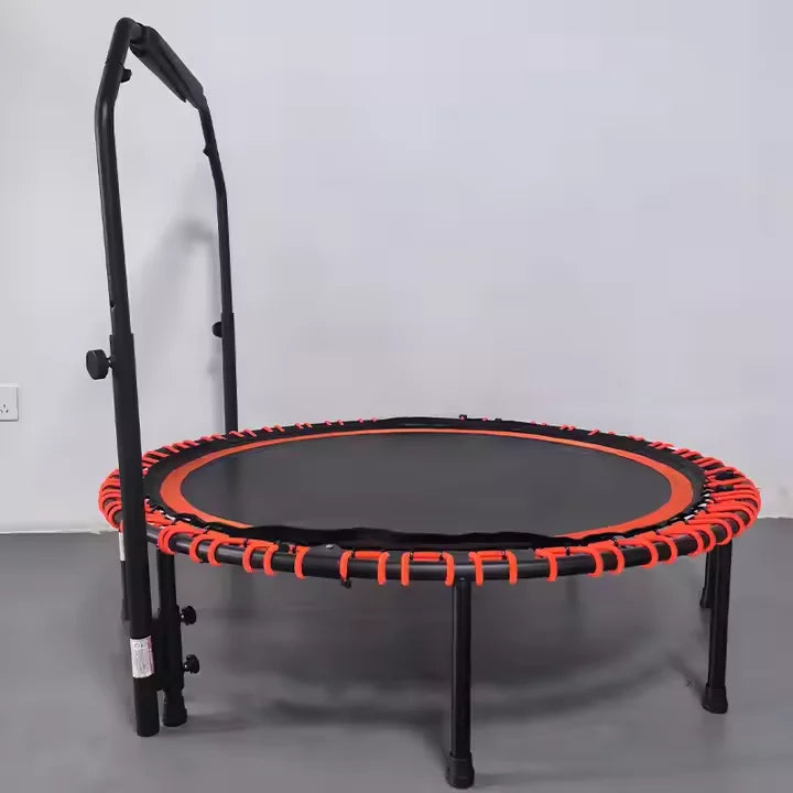 Zoshine Unprotected Resistance Rope Fitness Trampoline with C-shaped Handrails Suitable for All People at Home