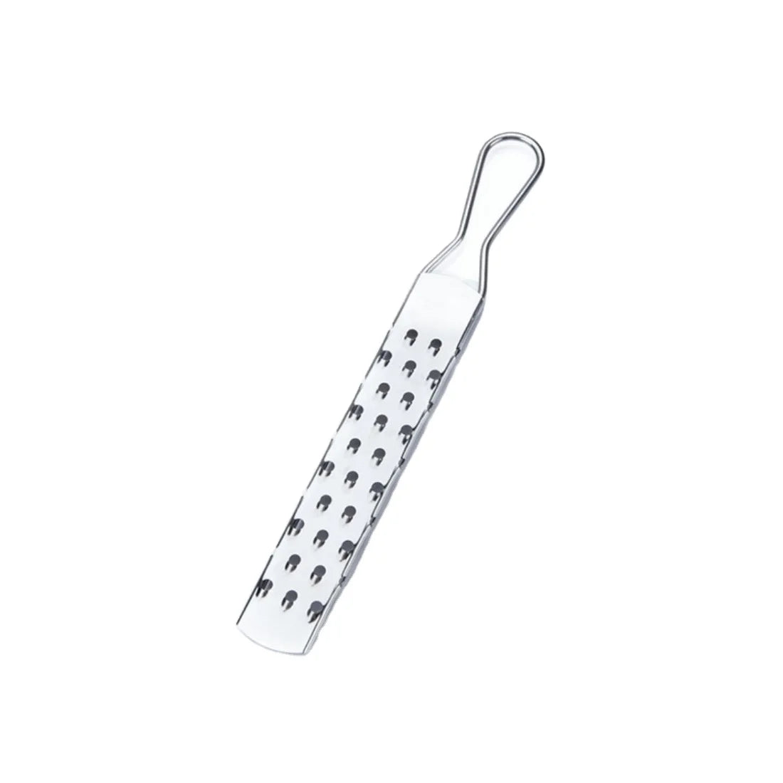 Tomatto Italy-Made Eco-Friendly Stainless Steel Grater Slicer Silver Polished Mirror Polished Large Holes Kitchen Utensil