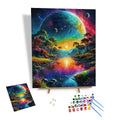 Hot Sale Painting by Numbers Kit Universe Painting Beautiful View Home Decoration Artwork Paint by Numbers