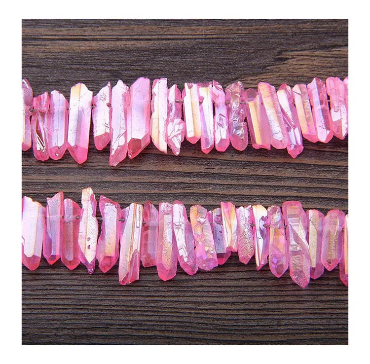 HZ Natural Aura Quartz Crystal Points Aqua Quartz Crystal Points