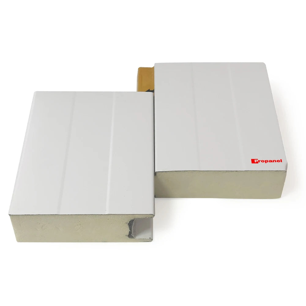 FM Approval 100mm Cold Room Polyurethane Sandwich Panels Thermal Insulation Fireproof Eco-Friendly Galvanized Workshop Hotel