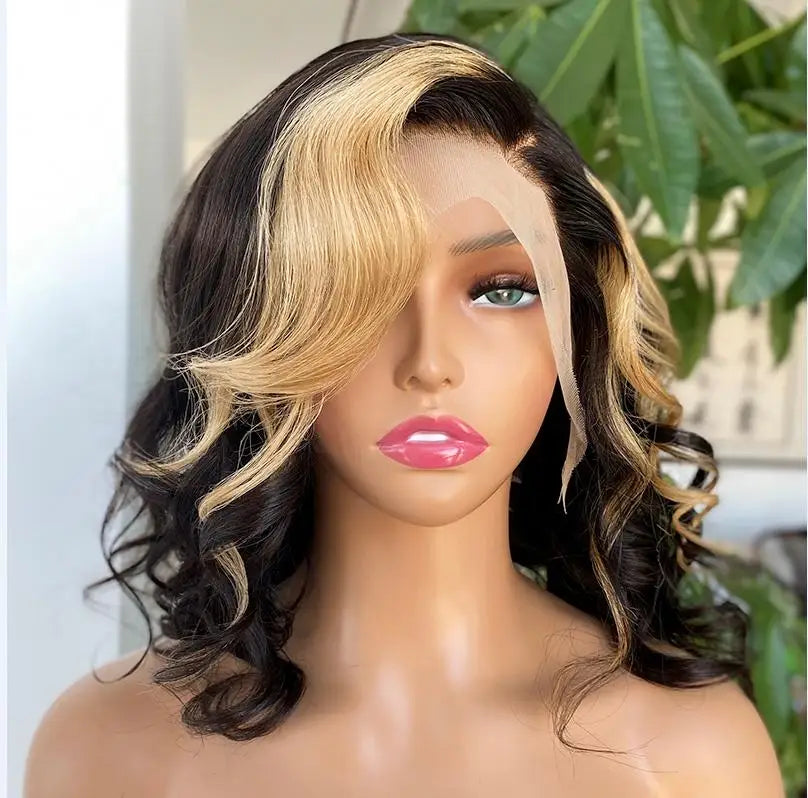 Brazilian Hair Lace Front Bob Wig 100% Virgin Remy Human Hair Transparent for Lace Short Wig 1 Piece
