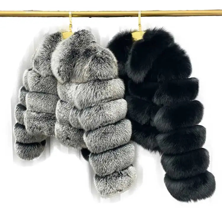 Factory Wholesale Winter Casual Fluffy Fashion Ladies Thick Warm Reversible Breathable Cotton Fur Coat Hot Sale Crop Top Silk
