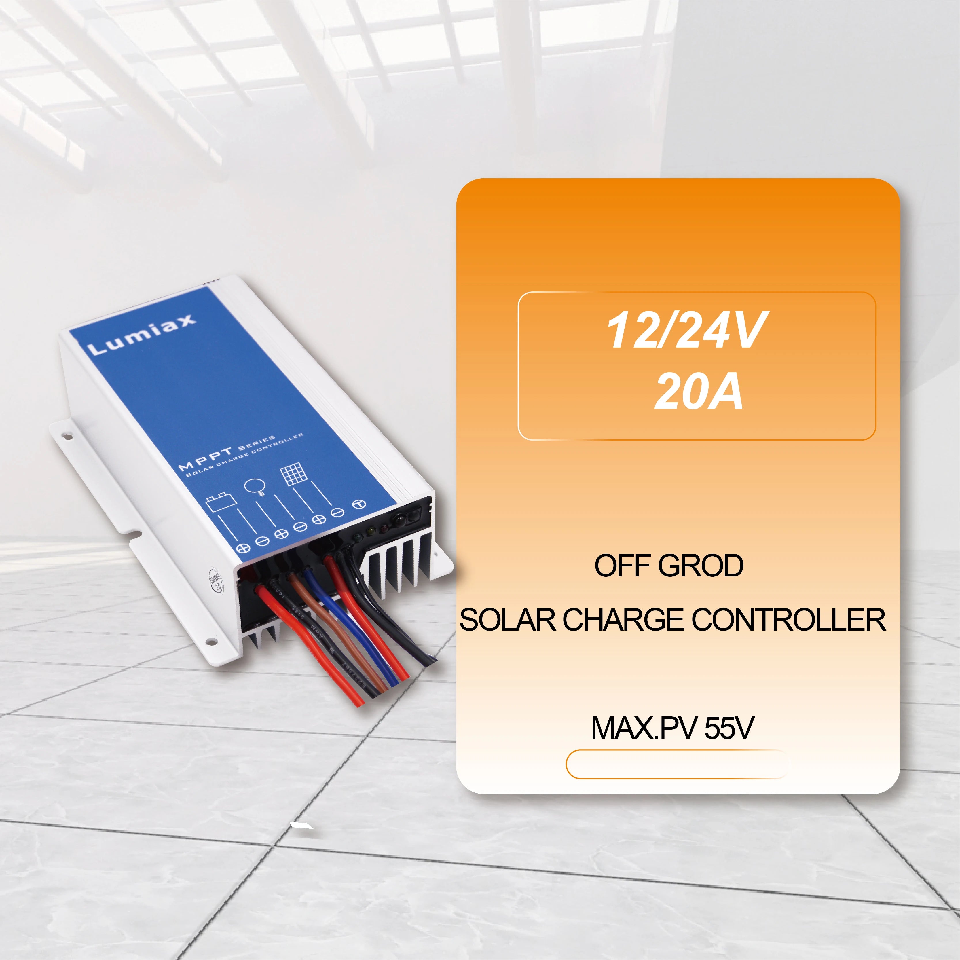 IP67 Waterproof 12V 24V 20A MPPT Remote Control Solar Street Light Controller Product Category Solar Charge Controller