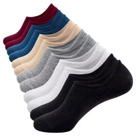10 Pairs Non Slip No Show Socks Women and Men Low Cut Invisible Liner Ankle Socks