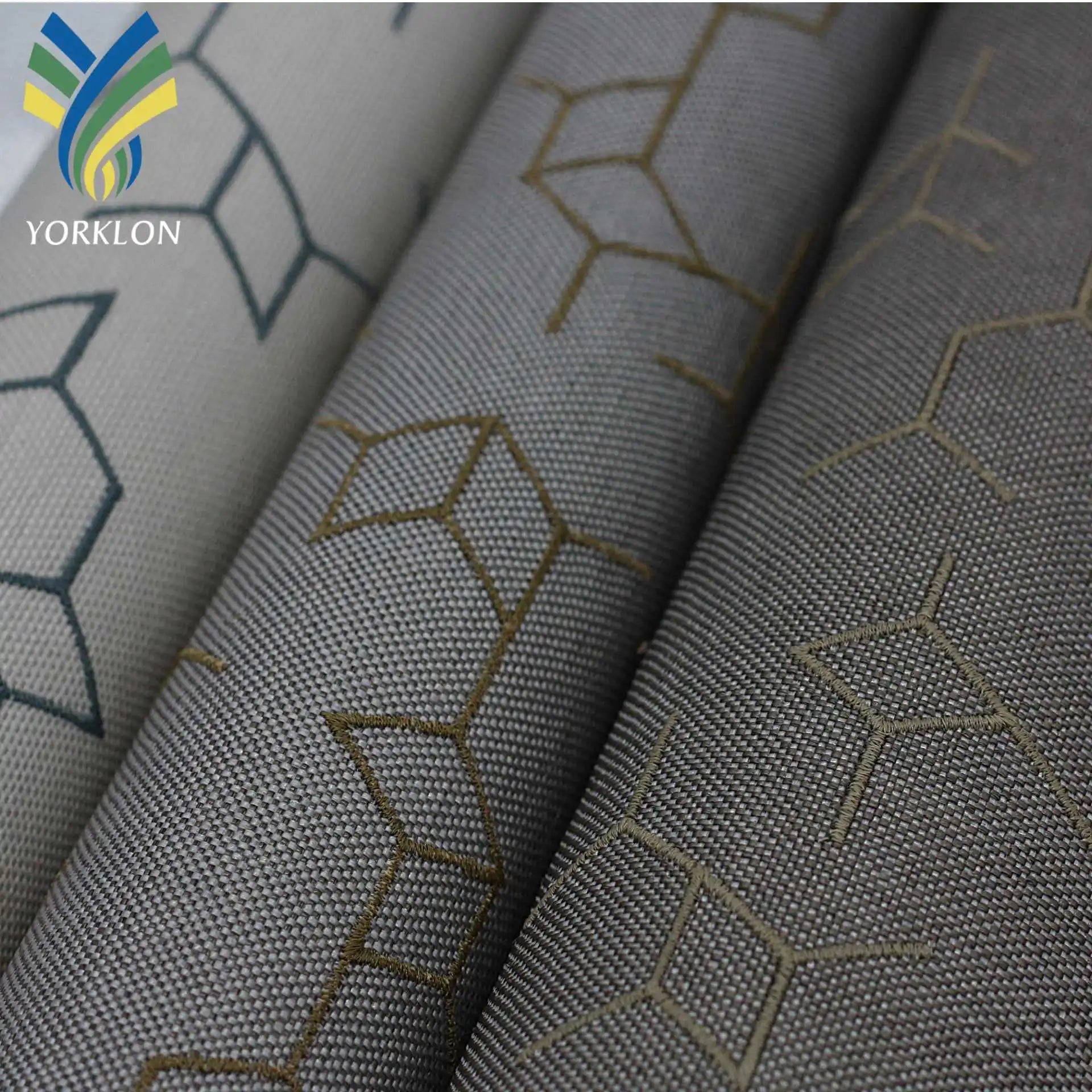CX 6771 Geometric PE Embroidery Wallpaper Modern Woven Texture Wall Covering Waterproof for Hotel Background Wall Decoration