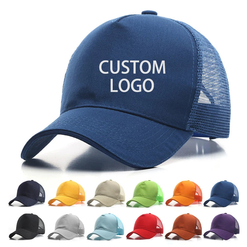 Unisex Outdoor Sport Adjustable Baseball Cap 5-Panel Mountaineering Fitted Plain Mesh with Peaked Design for All