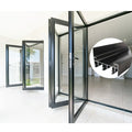 Premium Aluminum Alloy Folding Door Profile Smooth Bending Extruded Section Modern Architectural Material for Glass Folding Door