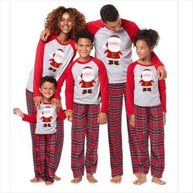 New Style Sleepcoat Family Matching Christmas Boy's Girl's Baby Custom Pajamas Family Christmas Pajamas  Nightgown
