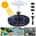 Outdoor Waterproof 7V1.4W Solar Floating Water Fountain for Garden Pool Landscape