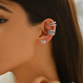 2025 Latest In-Stock Star Butterfly Clip-On Earrings for Women Zircon Stone No Piercing Cartilage Ear Cuff Climber Design