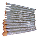 Wholesale Professional Bling Makeup Brush Set Diamond Makeup Brush Set Rhinestone Makeup Brush Set Private Label ABS Opp Bag