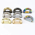 Meetee KY551 13mm Handbag Hardware Decorate Accessories Buckle Screw Connector Hanger Bag Arch Bridge D Side Ring