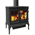 Modern Two-Door Freestanding Indoor Fireplace Garden Heating Flammable Multifunctional Smokeless Steel Fire Cook Stove for