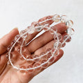10mm Natural White Crystal Gemstone Bracelet Clear Quartz Round Beads Bracelets