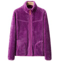 Classic-fit Polar Fleece Zip up Reversible Jacket Fleece Jacket
