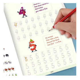 4pcs/set Reusable Handwriting Calligraphy Magic Practice Copybook Sank Magic Book