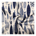 Popular Soft Knitting Fish Printed Custom Print Fabric Stretchy Dralon Fabrics