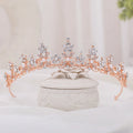 Princess Birthday Crown Rhinestone Pearl Bridal Headband Crown