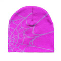 Acrylic Jacquard 3D Embroidery Custom Printed Pattern Logo Ski Mask Winter Knitted Hat Fashion Unisex Unique Spider Street
