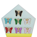 Gold-Plated Alloy Enamel Butterfly Charms Pendants for DIY Craft Jewelry Making