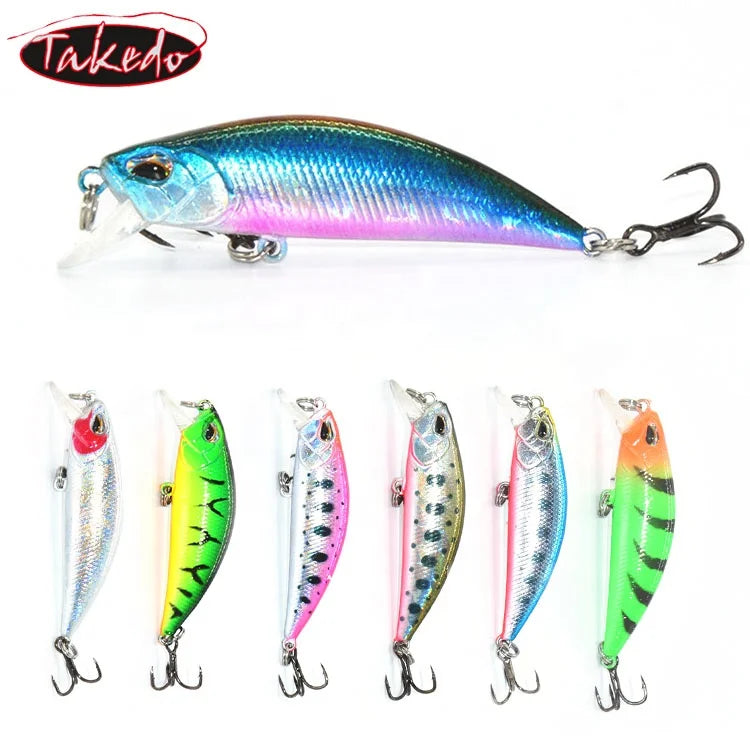 TAKEDO KL50 50mm 5.6g  Fishing Bait Wholesale Sinking  Minnow Crank Fishing Lures Wobblers Jerkbait  Bass Lure Rock Fishing Lure
