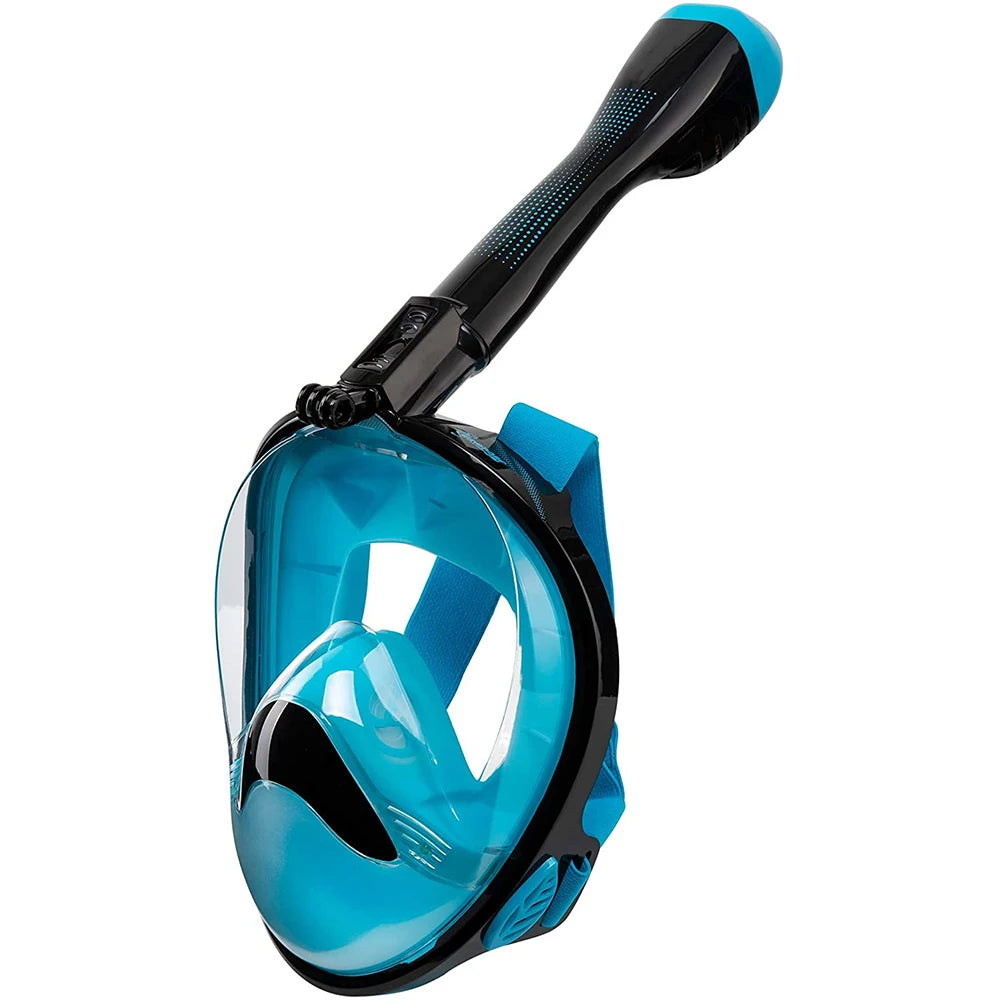 Outdoor Sports Freediving Scuba Diving 180 Full Face Snorkel Mask with Anti-Fog and Waterproof Features for Adults and Kids MegaBDM
