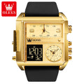OLEVS 1101 New Digital Watch Multifunctional Square Sports Waterproof Watches