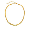 New Design 18k Gold Filled Chokers Necklaces Twist Snake Chain Necklace Ladies Accessories Party Jewelry Gift