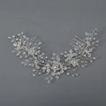 Handmade Silver Color Wedding Jewelry Sparkling Rhinestone Crystal Hair Comb Bridal Hair Accessories Headpiece