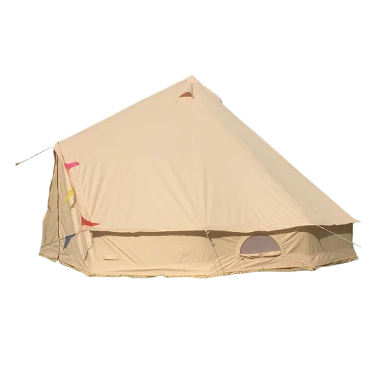 Roof Top Car Camping Four-Season Waterproof Bell Tent with Cotton Canvas Quick Setup for Outdoor Use