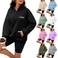 Embroidered Oem Customisable Sublimation Blank  Athletic Soft Hoodies and Sweatshirts for Women