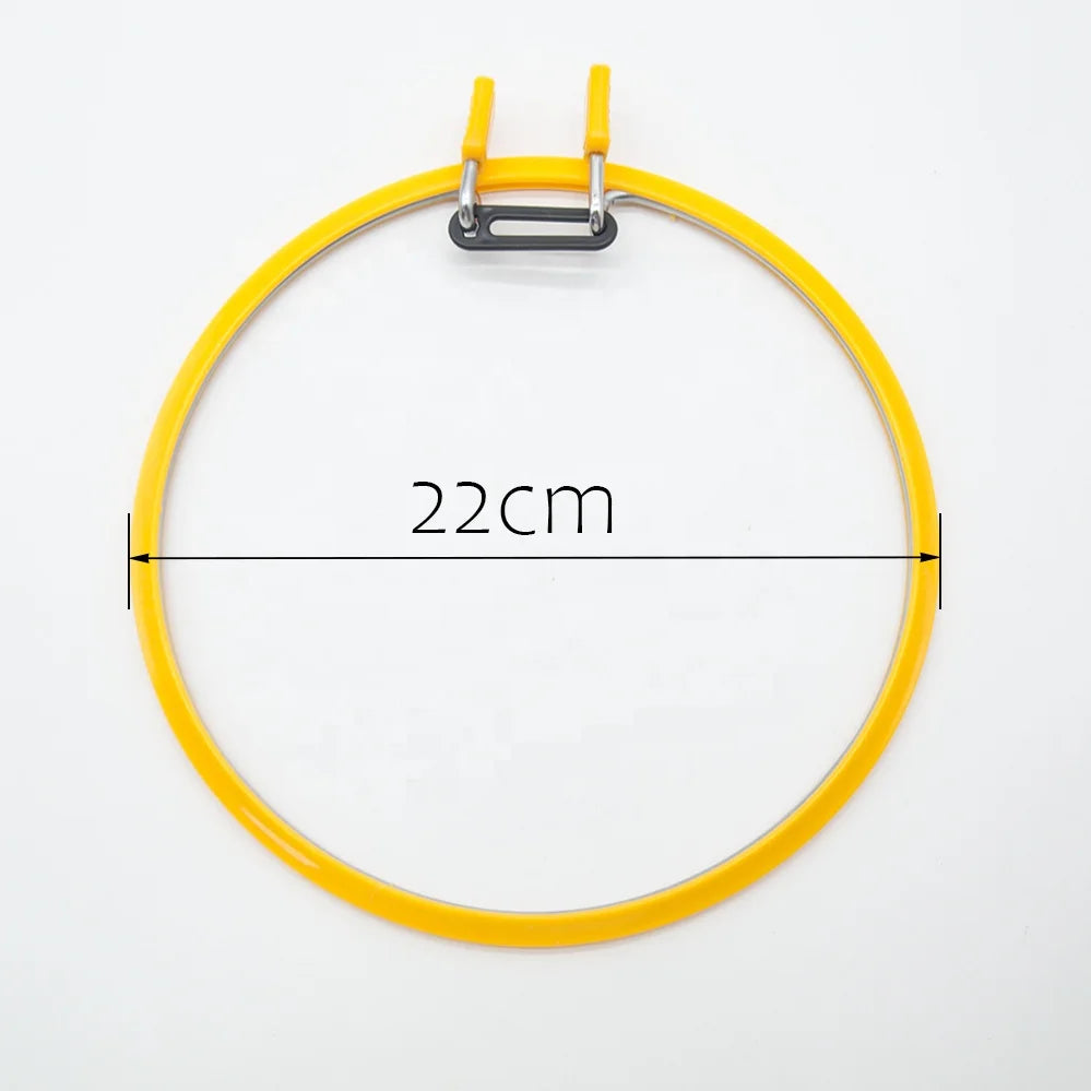 Embroidery Hoop Cross Stitch Metal Spring Tension Ring and Frame