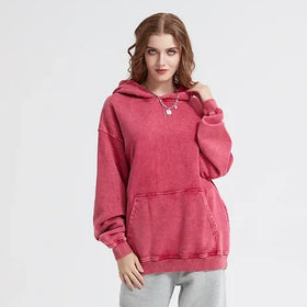 Solid Color Plus Size Mens and Womens Hoodies Drawstring Hood Thickened Blank Hoodie Factory Custom Hoodies
