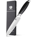 WILDMOK 5 Inch Utility Knives Stainless Steel Knife with Black Pakkawood Handle Kitchen Utility Knives