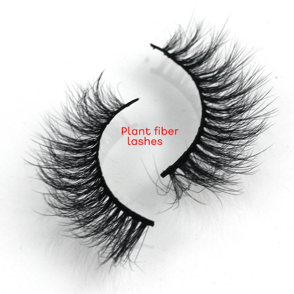 F3 Wholesale Plant Fiber Lashes Plant Base Strip Lashes Vegan False Lash Mink Eyelash Mink Eyelashes Vendor