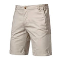 Men's Summer Cotton Cargo Shorts Mens Blank Short Pants Casual Fashion Trend Knee Length Trousers Clothes