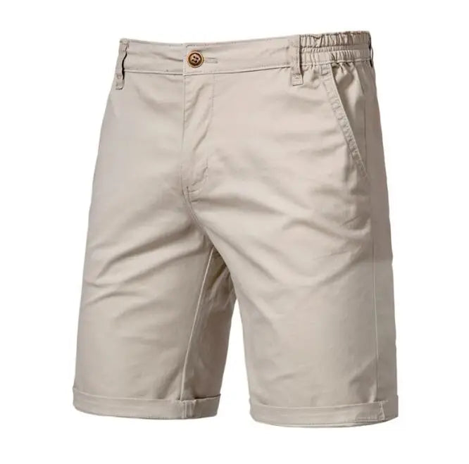 Men's Summer Cotton Cargo Shorts Mens Blank Short Pants Casual Fashion Trend Knee Length Trousers Clothes
