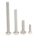M4 M5 M6 304 Stainless Steel Square Carriage Bolts with Din933 Size M10 External Hexagonal Bolt Screw Head Type Hex