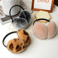 Factory Wholesale Rex Rabbit Hair Earmuffs for Women Autumnwinter Warm Earmuffs for Earbags Simple Fur Retractable Earmuffs