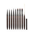 Nail Art Gel Brush Crimped Wood Holder Gel Nylon Wool Hair Line Nail Art Gel Polish Nail Brush Set