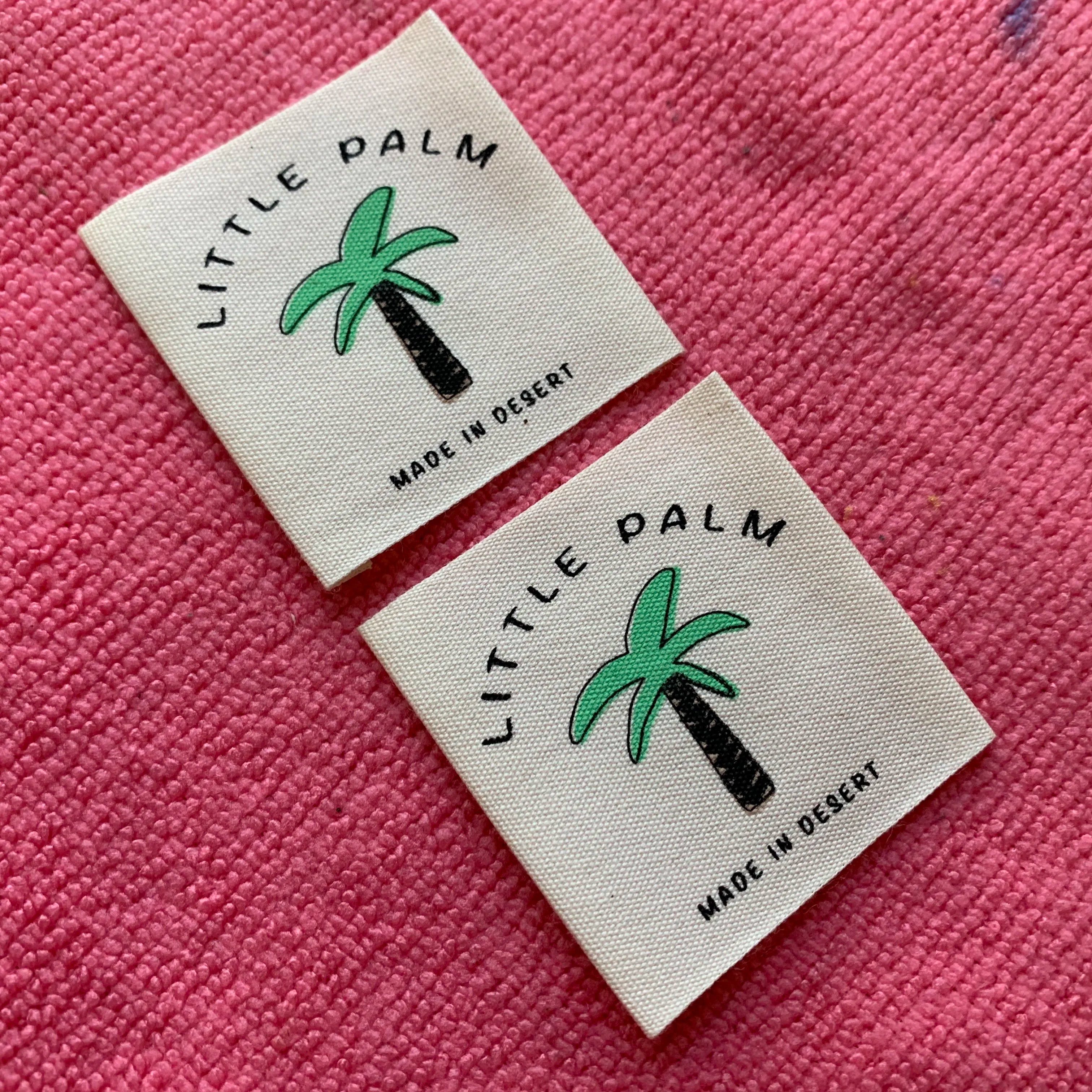 Beautiful logo 100% Cotton Label for Bagssafe Material Organic Cotton Clothing Label for Garment