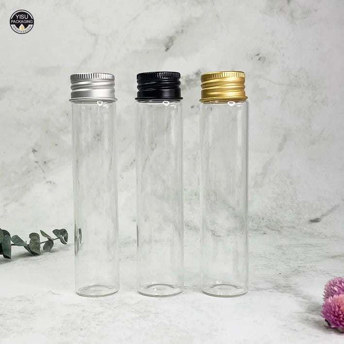 Food Grade Good Quality Glass test Tube with Lid 50 ml