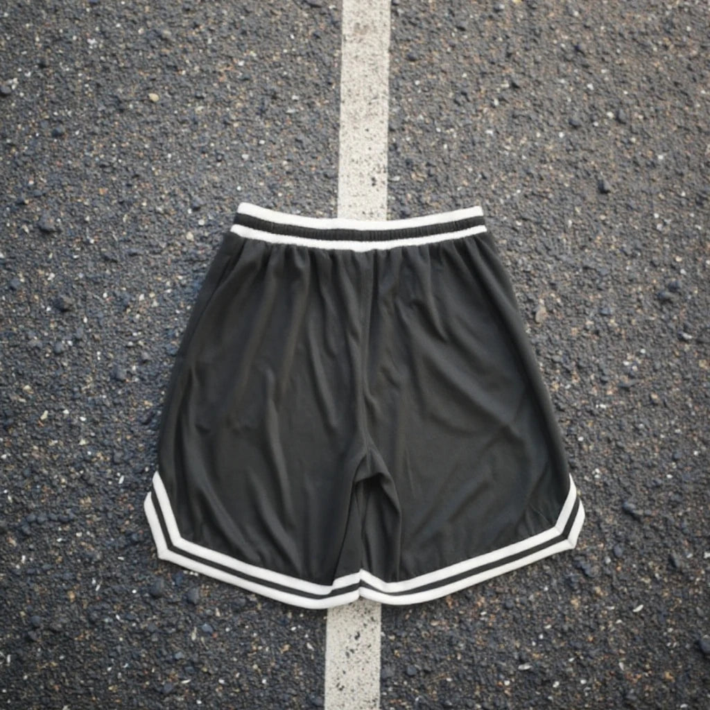 B105 Custom Made Basketball Shorts 100% Polyester Knitted Quick Dry Breathable Sports Wear Pockets