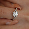 Factory Wholesale Fashion Jewelries Fine Wedding Rings 1ct 925 Sterling Silver Women's Moissanite Ring