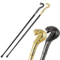Hot Selling Luxury Gold and Silver Cobra-Head Luxury Walking Stick Egyptian king Pharaoh Scepter Men Decorative Walking Canes