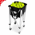 JTC01A Cheap Price Portable Tennis Ball Basket Lightweight Tennis Ball Cart Wheeled Baseball Tennis Ball Caddy